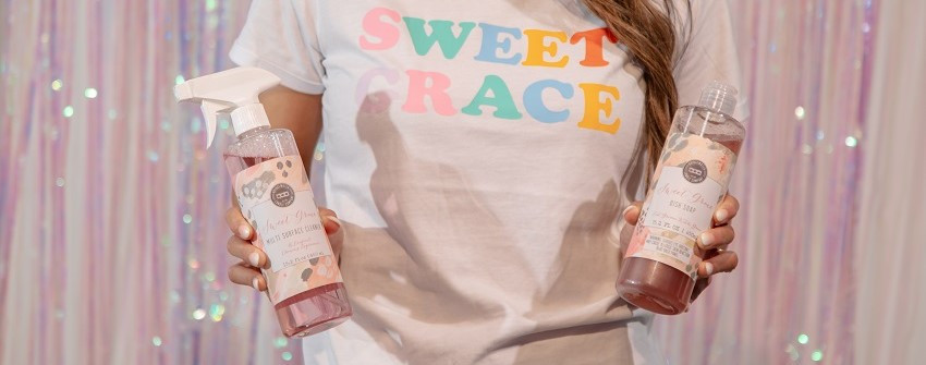 Rengöringsmedel från Bridgewater med doften Sweet Grace – väldoftande städspray hos House Of Månsson
